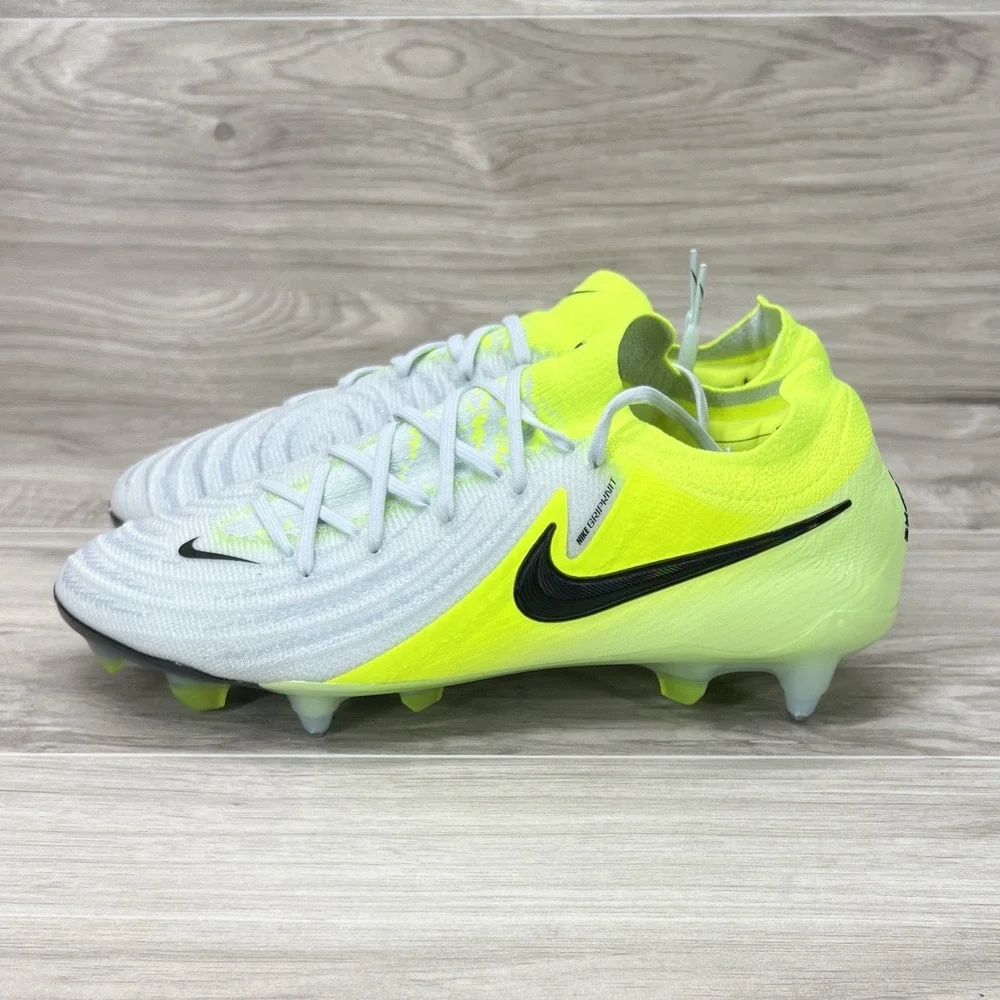 Nike Phantom GX II Elite SG Pro Yellow Soccer Cleats HF4356-003 Men's Size 10